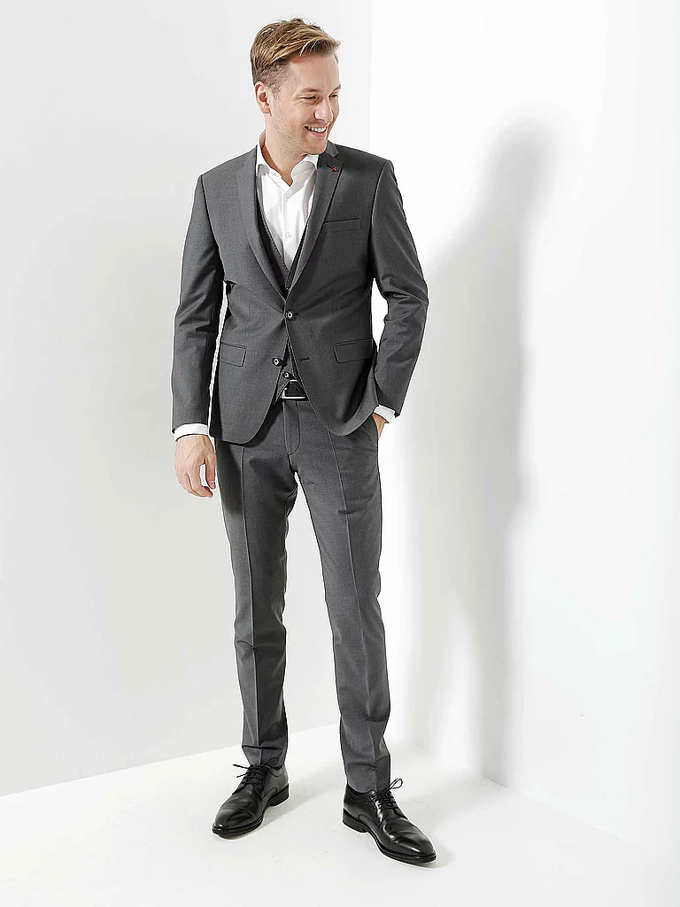 Roy Robson Anzughose Slim Fit Grau 46 2